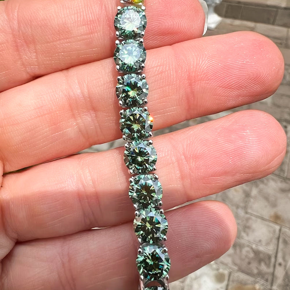 Bracelete tennis green