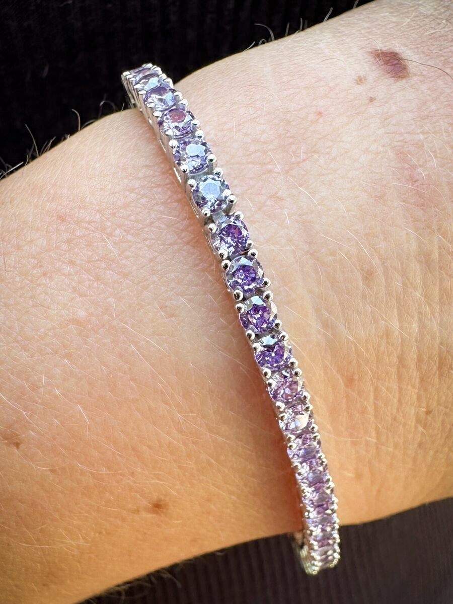 Bracelete tennis Purple
