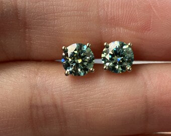 Brincos solitários Green